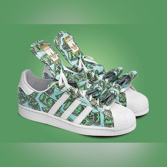 Adidas x Jeremy Scott Money Superstar Sneakers - New Condition
